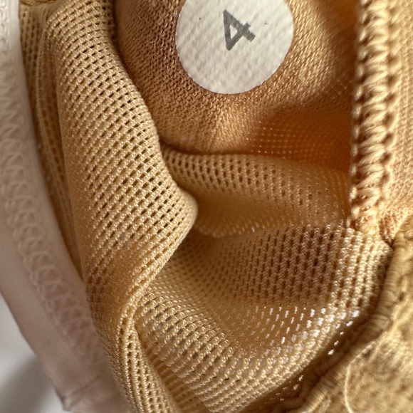 White Racerback Athletic Tank with Nude Lining & pocket on lower back - Picture 10 of 10